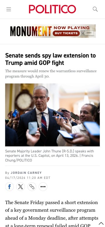 Politico 320x50